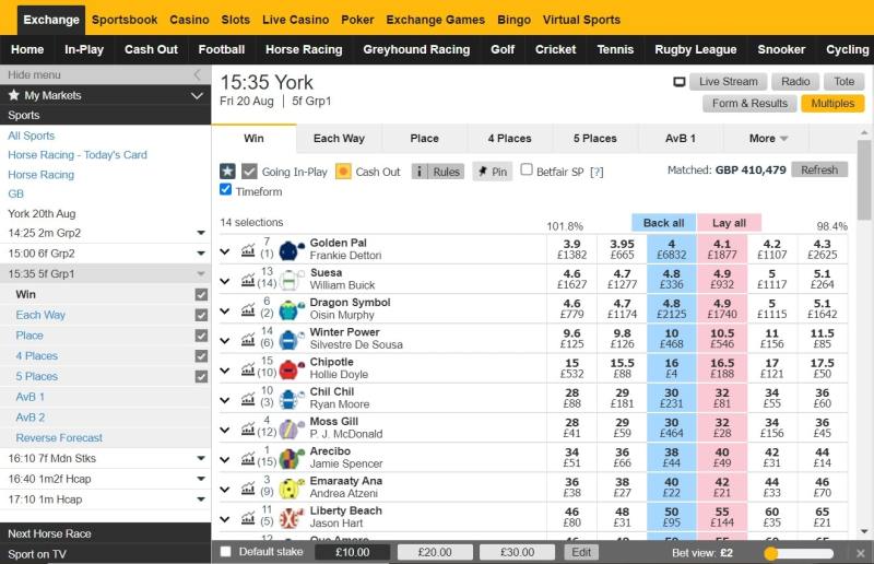Bet In Exchange
